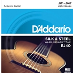 D'Addario Silk and Steel Folk Acoustic Guitar Strings