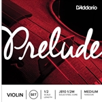 D'Addario Prelude Violin String Set, 1/2 Scale, Medium Tension