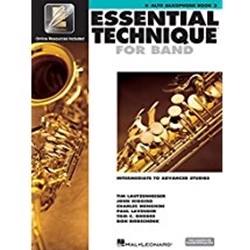 Essential Technique 2000 Alto Sax Book 3 w/CD