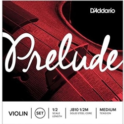 D'Addario Prelude Violin E String, 1/2 Scale, Medium Tension