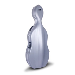 Crossrock CRA860CEFSL ABS Molded Sliver Cello Case with Wheels 3/4-4/4