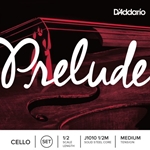 D'Addario Prelude Cello String Set, 1/2 Scale, Medium Tension