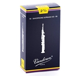 Vandoren Soprano Saxophone Reeds Strength 2.5 Box of 10