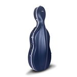 Crossrock CRA860CEFBL ABS Molded Blue Cello Case with Wheels 3/4-4/4