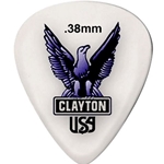 Clayton Acetal Standard Picks 12 Pack .38mm