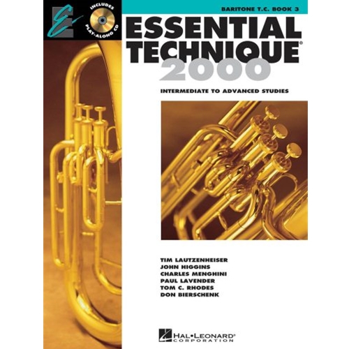 Welch Music Store Essential Technique 2000 Baritone T.C. Book 3 w/CD