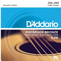 D'Addario Phosphor Bronze Acoustic Guitar Strings Light