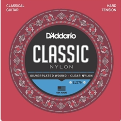 D'Addario Classic Nylon Classical Guitar Strings Hard