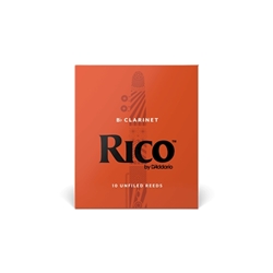 Rico Bb Clarinet Reeds, Box of 10 Strength 2.5