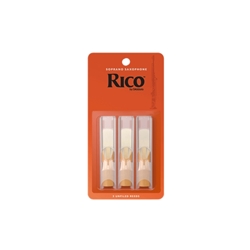 Rico Soprano Sax Reeds, Box of 3 Strength 2.5