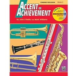 Accent on Achievement Book 2 Combined Percussion S.D., B.D., Access., Timp. & Mallet Percussion