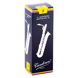 Vandoren Baritone Saxophone Reeds Strength 2 Box of 5