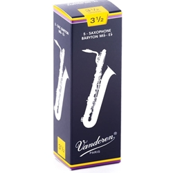 Vandoren Baritone Saxophone Reeds Strength 3.5 Box of 5